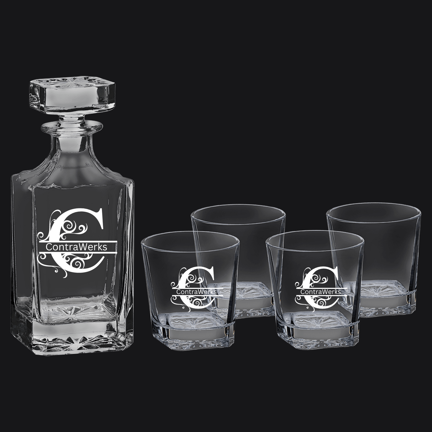 Glass Decanter Set